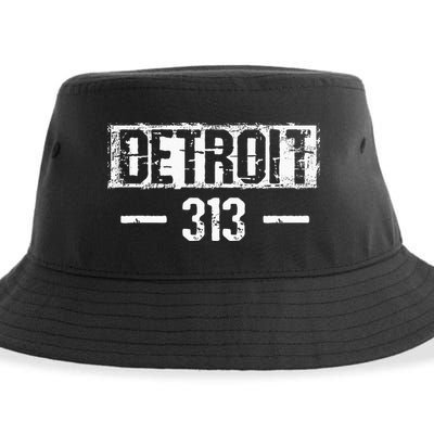 This Is My Detroit 313 Michigan Distressed Sustainable Bucket Hat