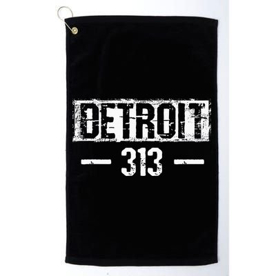This Is My Detroit 313 Michigan Distressed Golf Towel