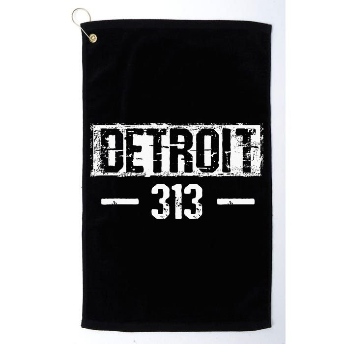 This Is My Detroit 313 Michigan Distressed Golf Towel