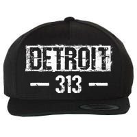 This Is My Detroit 313 Michigan Distressed Wool Snapback Cap