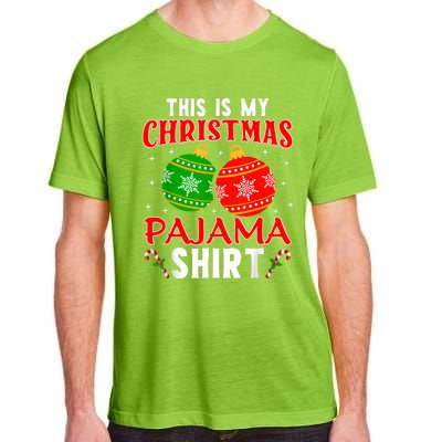 This Is My Christmas Pajama Funny Xmas Pjs Adult ChromaSoft Performance T-Shirt