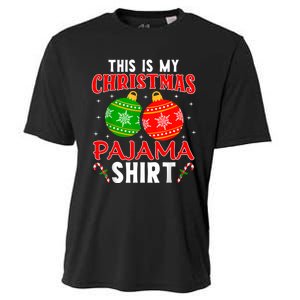 This Is My Christmas Pajama Funny Xmas Pjs Cooling Performance Crew T-Shirt