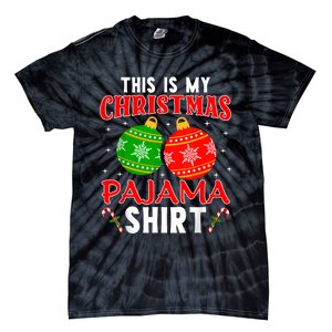 This Is My Christmas Pajama Funny Xmas Pjs Tie-Dye T-Shirt