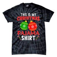 This Is My Christmas Pajama Funny Xmas Pjs Tie-Dye T-Shirt