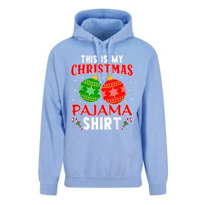 This Is My Christmas Pajama Funny Xmas Pjs Unisex Surf Hoodie