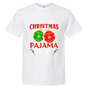 This Is My Christmas Pajama Funny Xmas Pjs Garment-Dyed Heavyweight T-Shirt