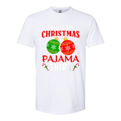 This Is My Christmas Pajama Funny Xmas Pjs Softstyle CVC T-Shirt