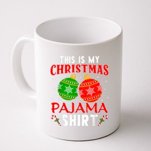 This Is My Christmas Pajama Funny Xmas Pjs Coffee Mug