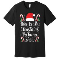 This Is My Christmas Pajama Shirts Funny Family Matching Xmas Premium T-Shirt