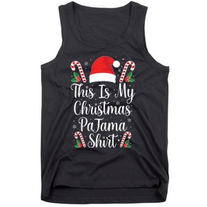 This Is My Christmas Pajama Shirts Funny Family Matching Xmas Tank Top