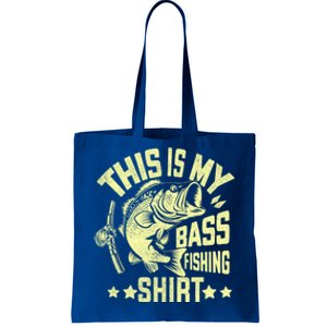 This Is My Bass Fishing Gift Bass Fishing Cool Gift Tote Bag