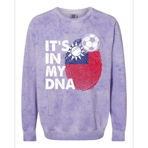 Taiwan In My Dna Taiwanese Flag Team Taiwan Gift Colorblast Crewneck Sweatshirt