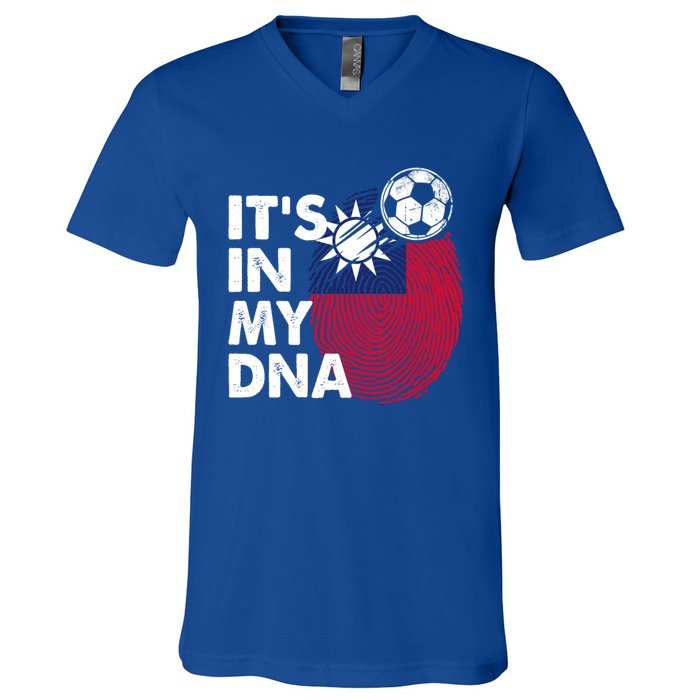 Taiwan In My Dna Taiwanese Flag Team Taiwan Gift V-Neck T-Shirt