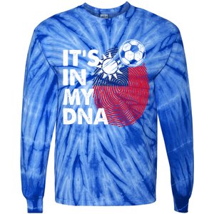 Taiwan In My Dna Taiwanese Flag Team Taiwan Gift Tie-Dye Long Sleeve Shirt