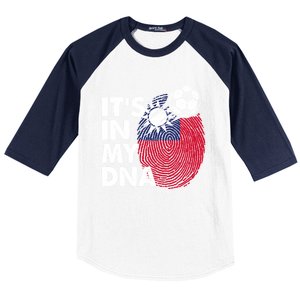 Taiwan In My Dna Taiwanese Flag Team Taiwan Gift Baseball Sleeve Shirt