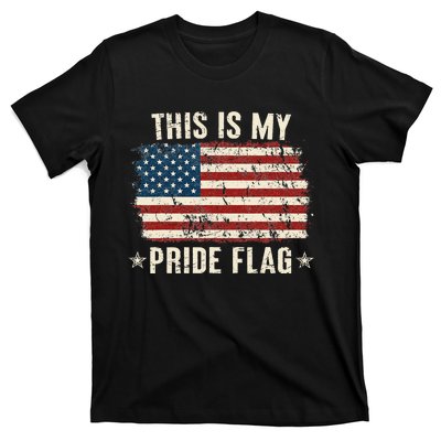 This Is My Pride Flag USA American 4th Of July Patriotic T-Shirt