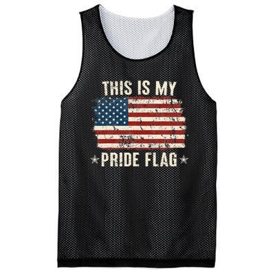 This Is My Pride Flag USA American 4th Of July Patriotic Mesh Reversible Basketball Jersey Tank