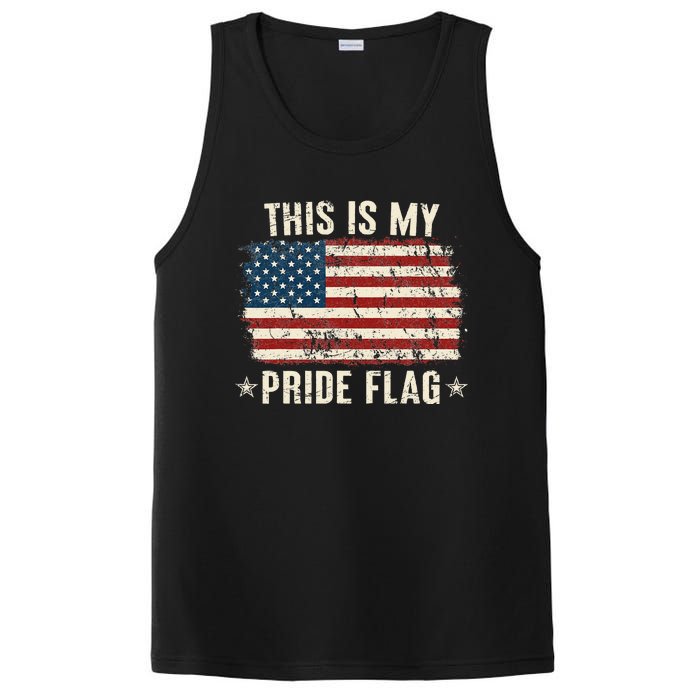 This Is My Pride Flag USA American 4th Of July Patriotic PosiCharge Competitor Tank