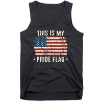 This Is My Pride Flag USA American 4th Of July Patriotic Tank Top