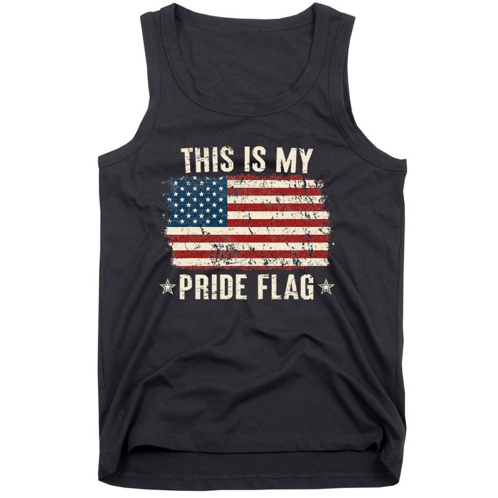 This Is My Pride Flag USA American 4th Of July Patriotic Tank Top