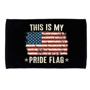 This Is My Pride Flag USA American 4th Of July Patriotic Microfiber Hand Towel