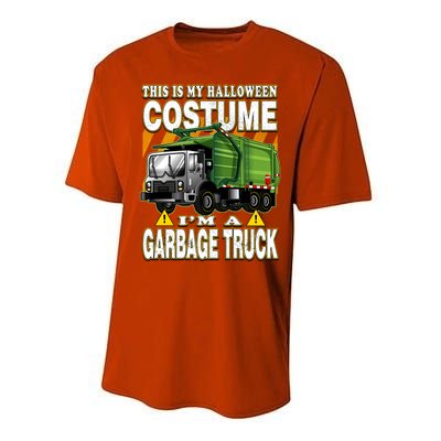 This Is My Halloween Costume I'm A Garbage Truck Gift Performance Sprint T-Shirt