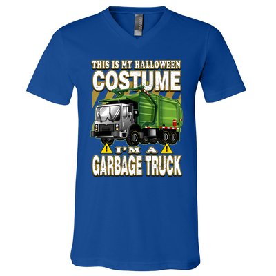 This Is My Halloween Costume I'm A Garbage Truck Gift V-Neck T-Shirt