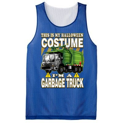 This Is My Halloween Costume I'm A Garbage Truck Gift Mesh Reversible Basketball Jersey Tank