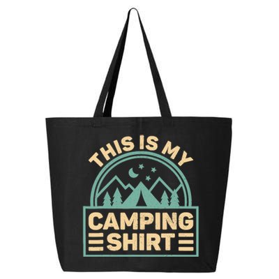 This Is My Camping Camp Tent Camper Funny Camping 25L Jumbo Tote