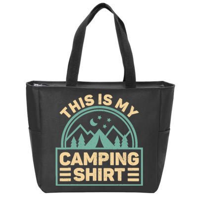 This Is My Camping Camp Tent Camper Funny Camping Zip Tote Bag