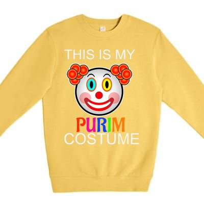 This Is My Purim Costume Funny Gift Premium Crewneck Sweatshirt