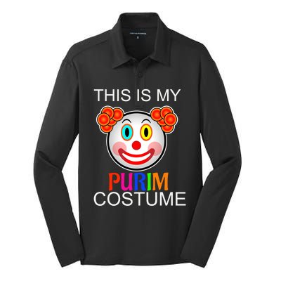 This Is My Purim Costume Funny Gift Silk Touch Performance Long Sleeve Polo