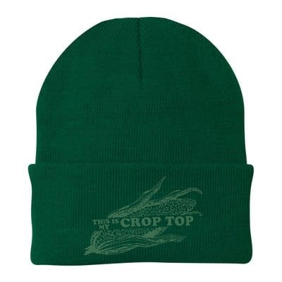 This Is My Crop Top Funny Farmer Farming Corn Lover Knit Cap Winter Beanie