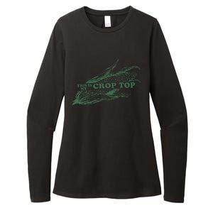 This Is My Crop Top Funny Farmer Farming Corn Lover Womens CVC Long Sleeve Shirt