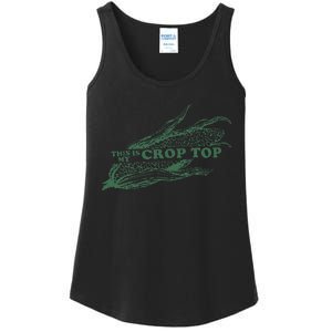 This Is My Crop Top Funny Farmer Farming Corn Lover Ladies Essential Tank