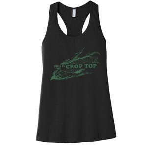 This Is My Crop Top Funny Farmer Farming Corn Lover Women's Racerback Tank