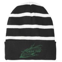 This Is My Crop Top Funny Farmer Farming Corn Lover Striped Beanie with Solid Band