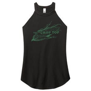 This Is My Crop Top Funny Farmer Farming Corn Lover Women's Perfect Tri Rocker Tank