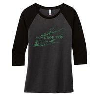 This Is My Crop Top Funny Farmer Farming Corn Lover Women's Tri-Blend 3/4-Sleeve Raglan Shirt