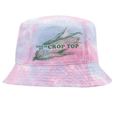 This Is My Crop Top Funny Farmer Farming Corn Lover Tie-Dyed Bucket Hat