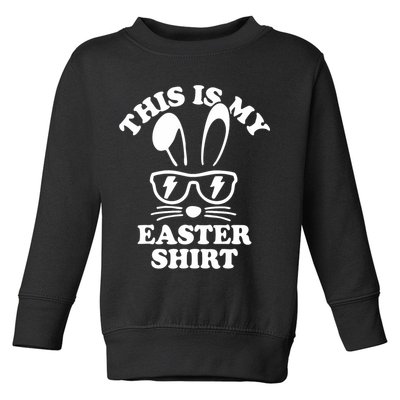 This Is My Easte Runny Easter  Toddler Sweatshirt