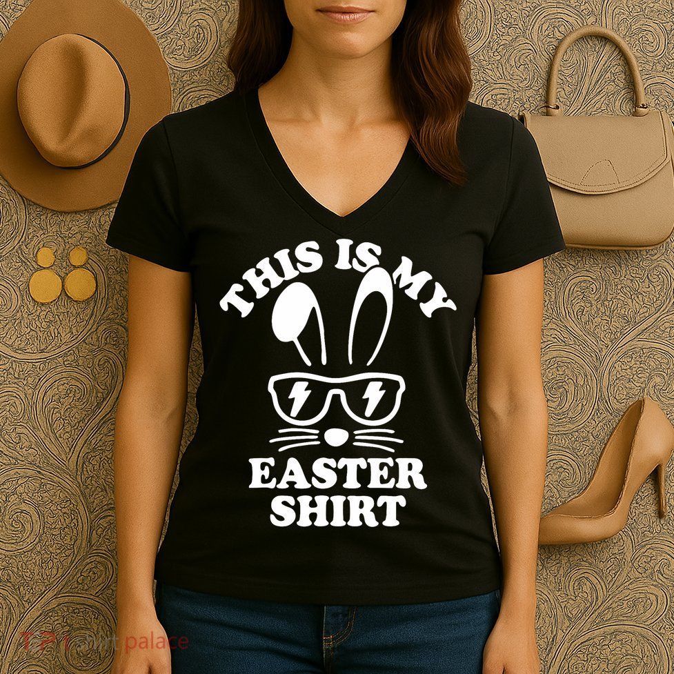 This Is My Easte Runny Easter  Women's V-Neck T-Shirt