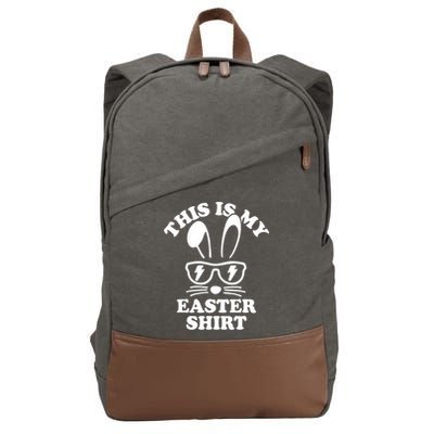 This Is My Easte Runny Easter  Cotton Canvas Backpack