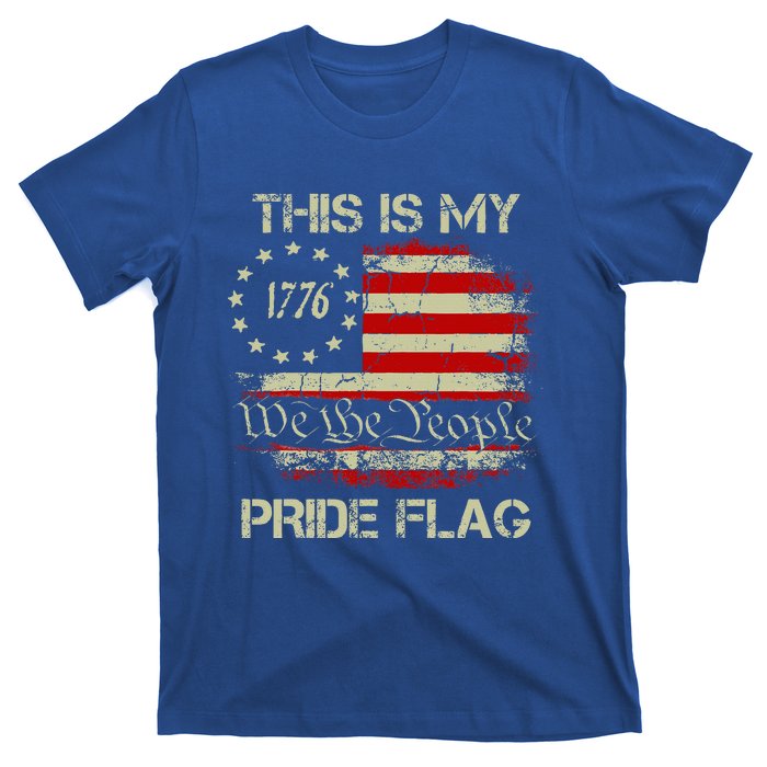 This Is My Pride Flag Usa American Patriotic T-Shirt