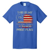 This Is My Pride Flag Usa American Patriotic Tall T-Shirt