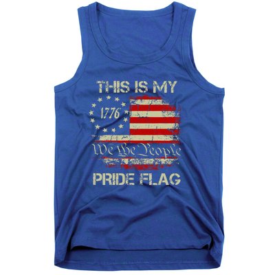 This Is My Pride Flag Usa American Patriotic Tank Top