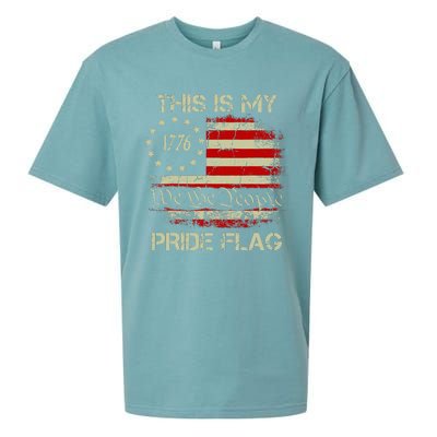 This Is My Pride Flag Usa American Patriotic Sueded Cloud Jersey T-Shirt