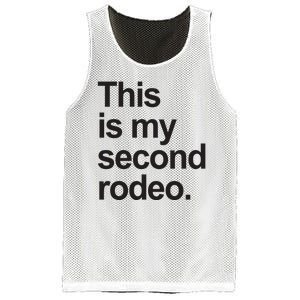 This Is My Second Rodeo Mesh Reversible Basketball Jersey Tank