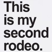 This Is My Second Rodeo Wool Snapback Cap