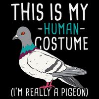 This Is My Human Costume Pigeon Racing Lover Bird Breeder City Backpack